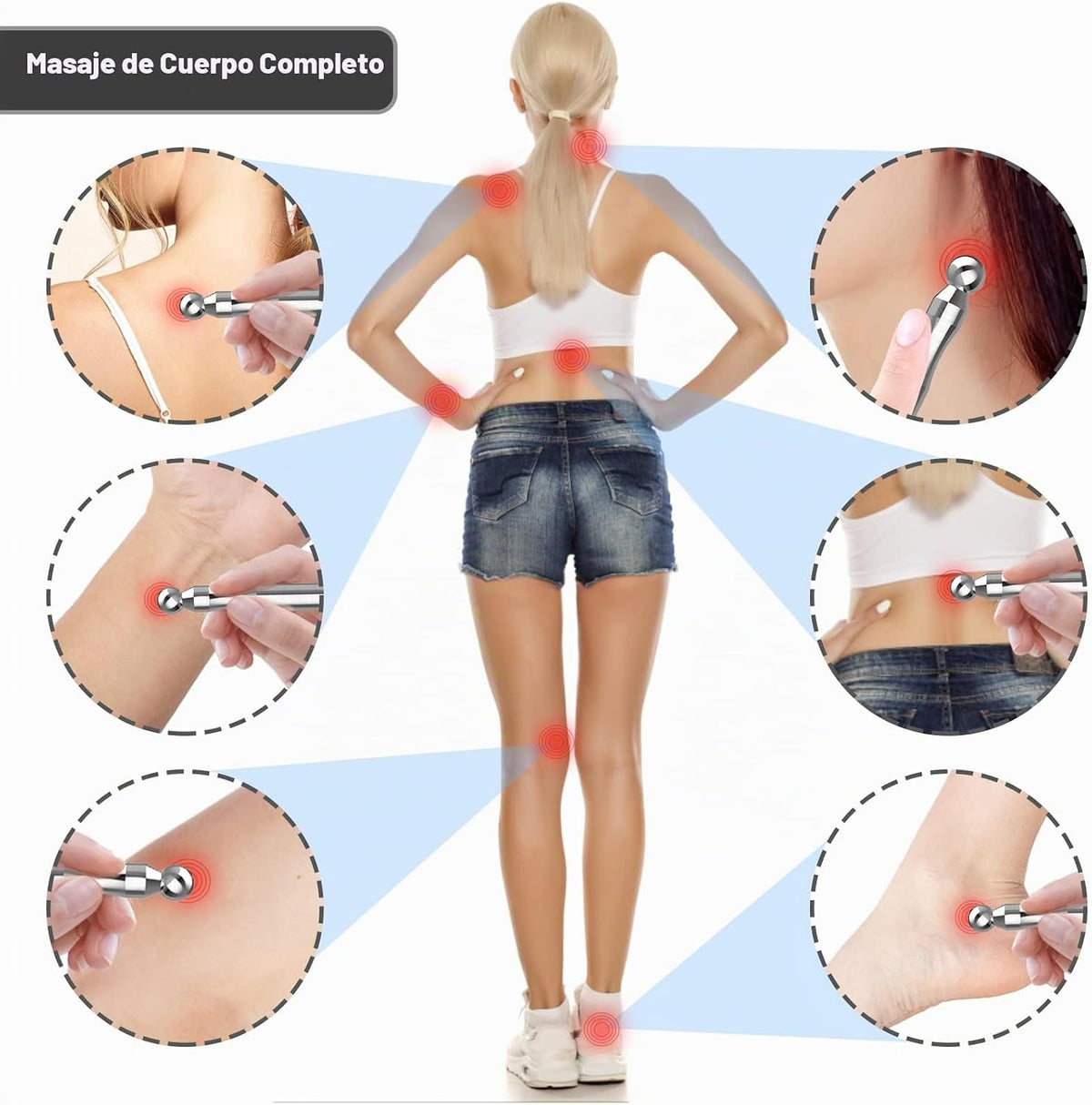 Melonsun Bolígrafo de acupuntura manual - Bolígrafo de acupresión d...