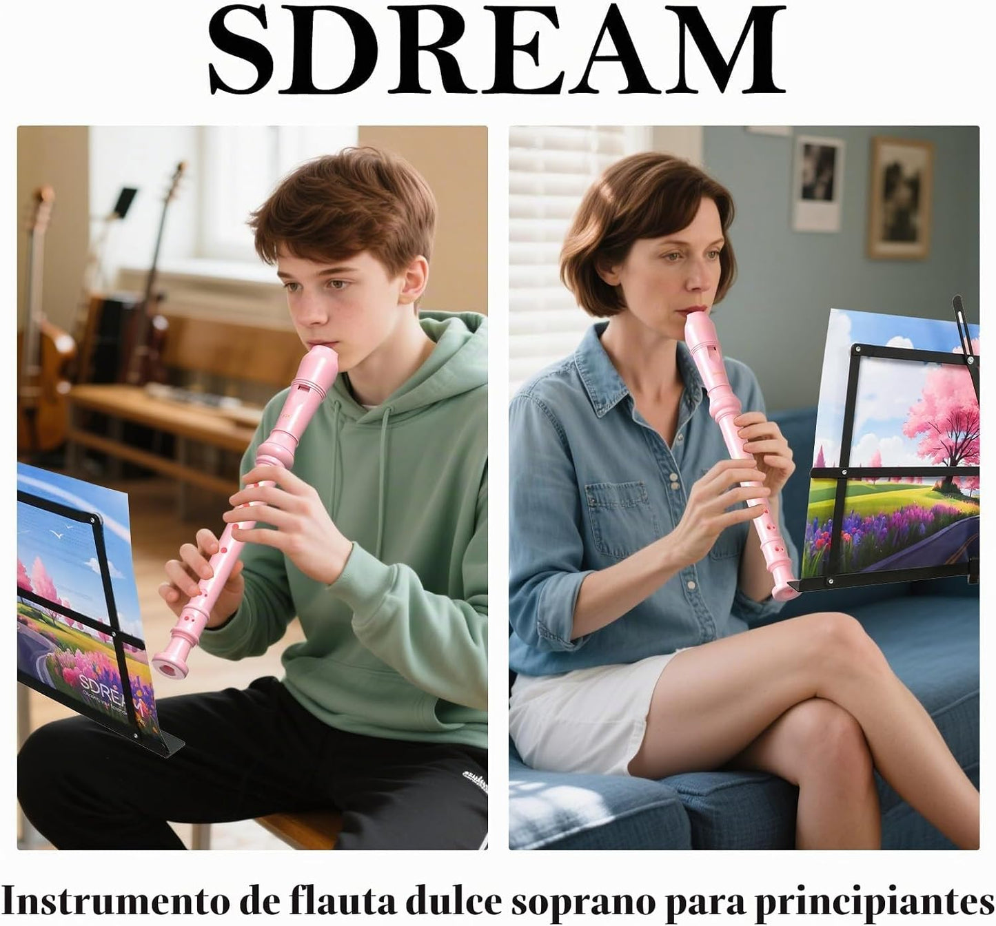 SDREAM Flauta dulce soprano para niños y adultos - Flauta grabadora...