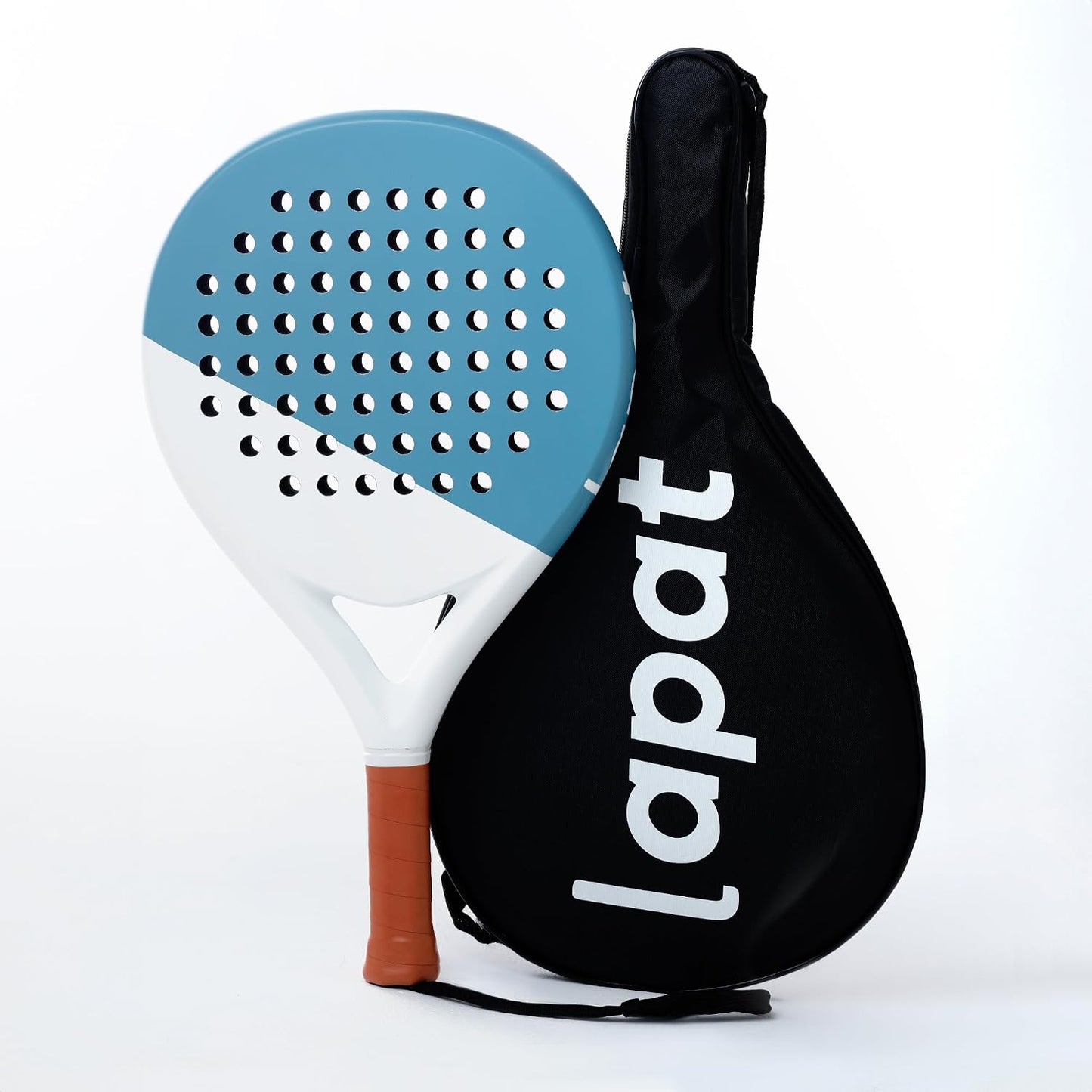 LAPAT Raqueta de pádel con bolsa de cubierta, superficie de carbono...