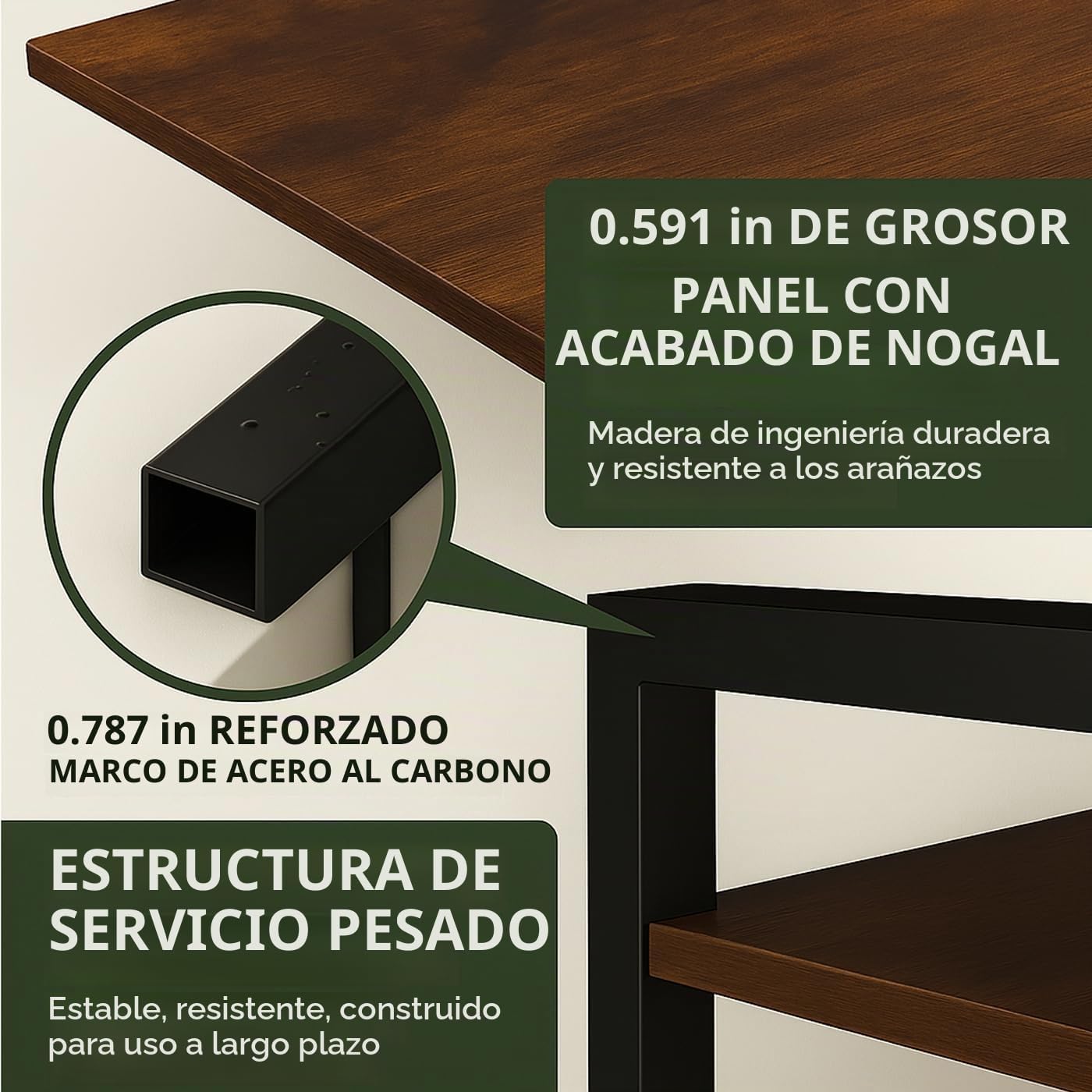 Soporte de microondas resistente de 2 niveles, organizador de encim...