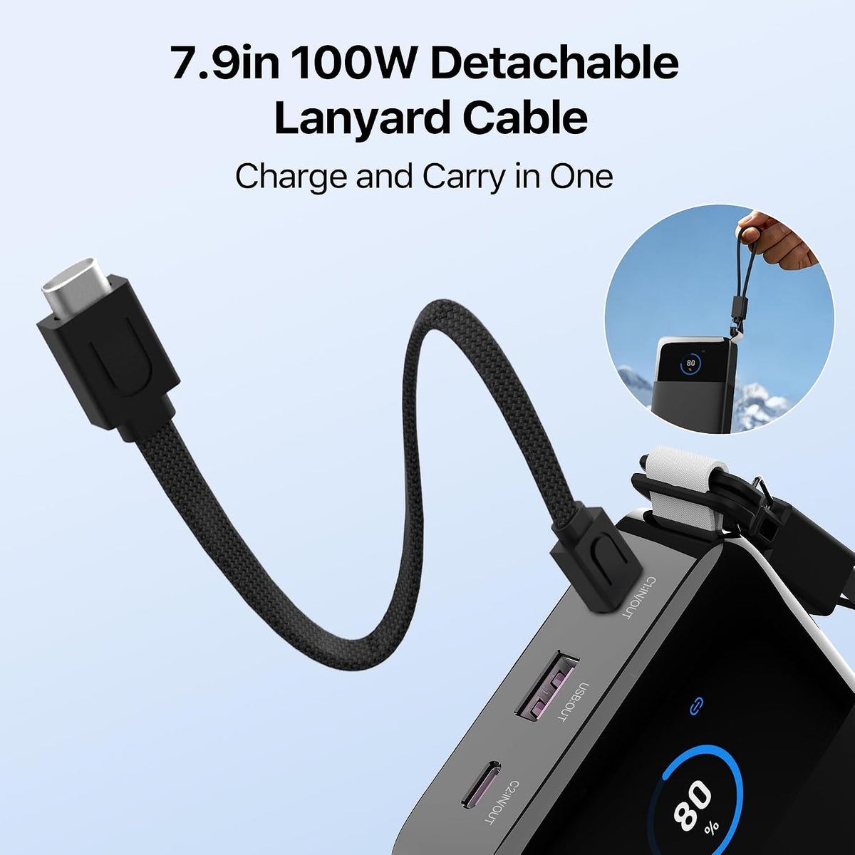 Cargador portátil JUOVI 187W para portátil Power Bank 25000mAh con...