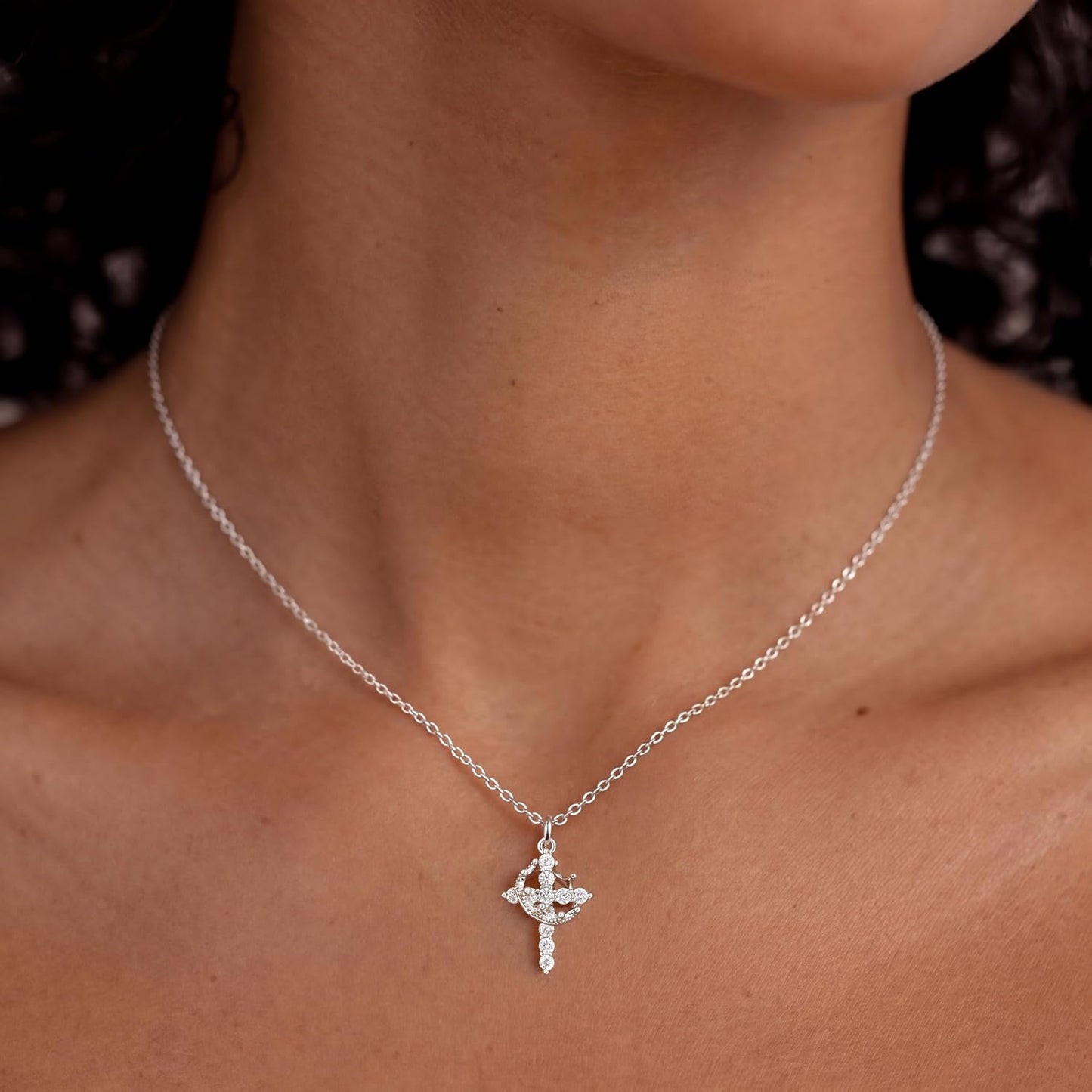 NECOCY Regalos de Pascua, collares mejorados con cruz de corona par...