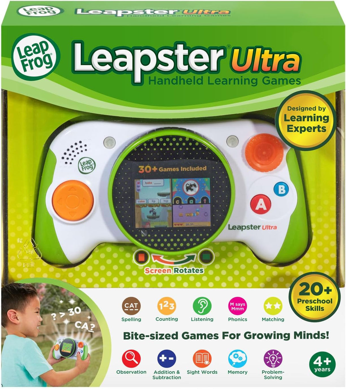 LeapFrog Leapster Ultra - Consola de juegos de aprendizaje portátil...