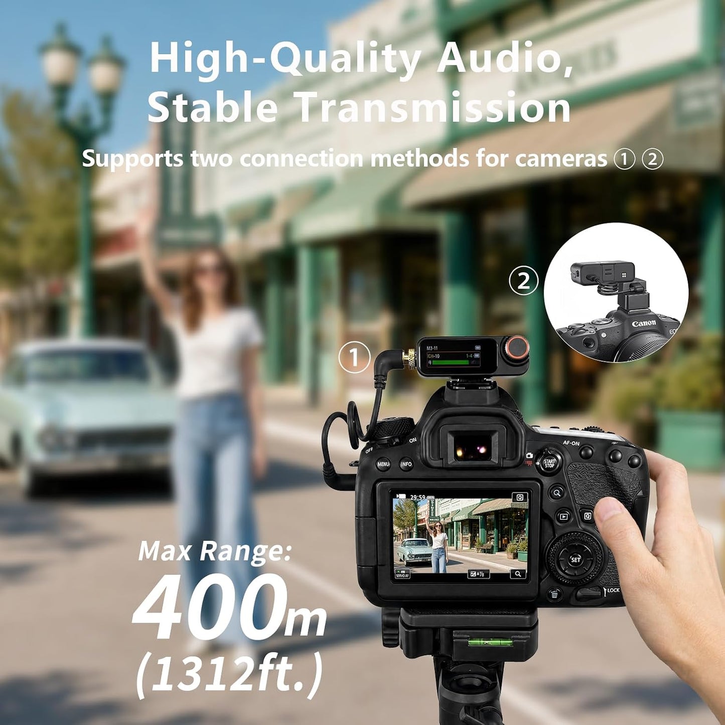 DJI Mic 3 (2TX+1RX+estuche de carga), micrófono todo en uno con zap...