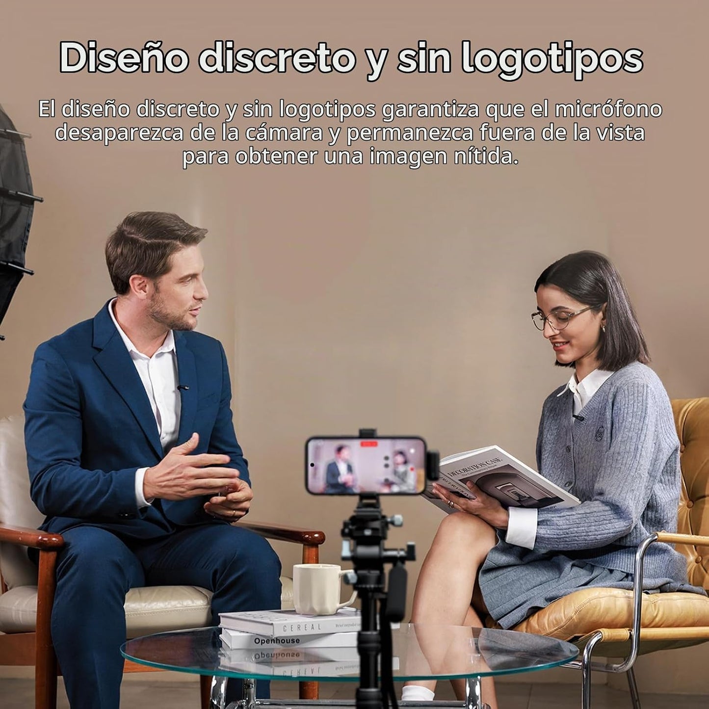 SMALLRIG S70-C2 Micrófono Inalámbrico (2 TX + 1 RX + Funda de Carga...