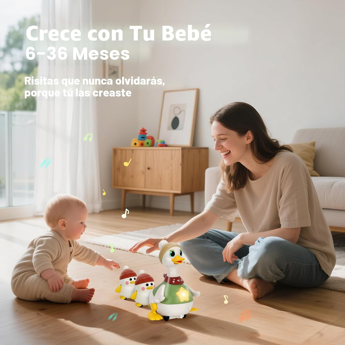 Hestiasko Juguetes para bebés de 6, 8, 10, 12 meses, juego de pato...