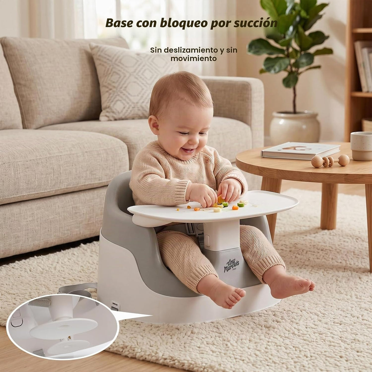 Tiny Marvels Asiento elevador con aberturas en forma de U de 5 pulg...