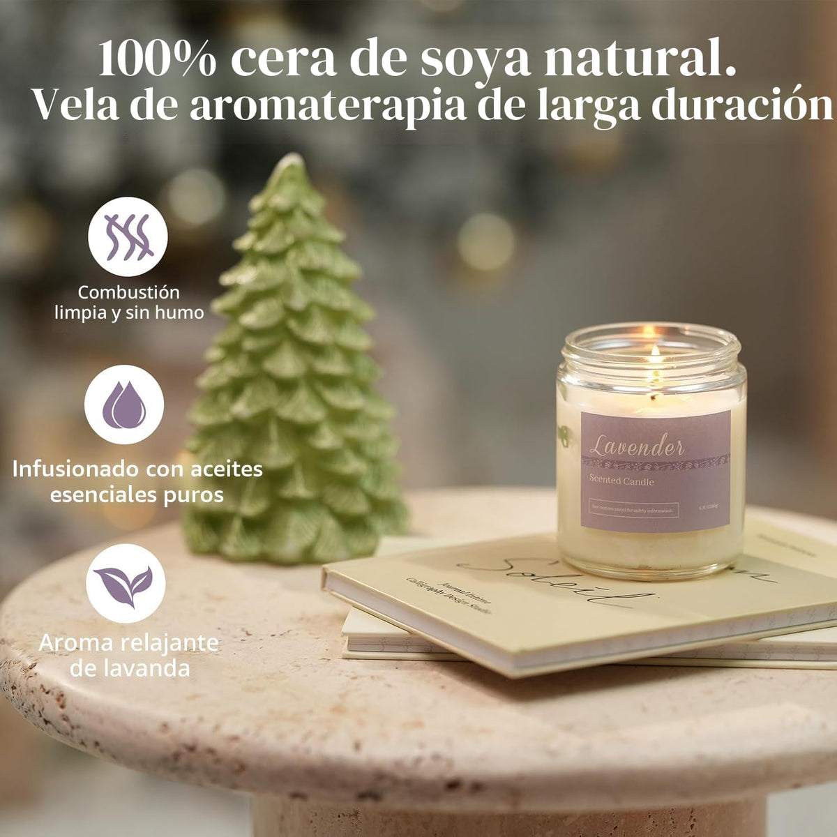 Paquete de 6 velas perfumadas para el hogar, velas de aromaterapia...