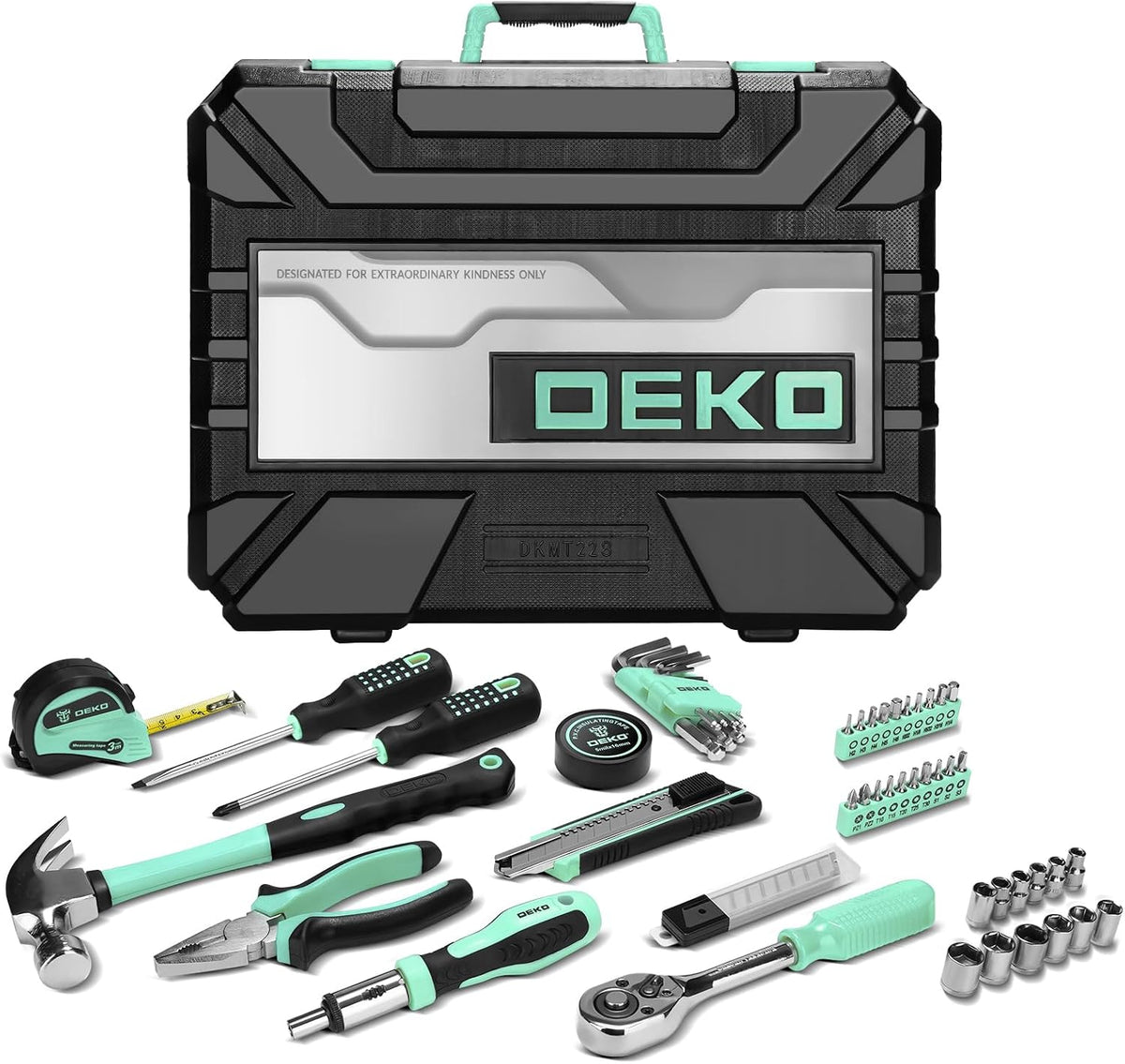 DEKOPRO Juego de herramientas: kit de herramientas para el hogar de...