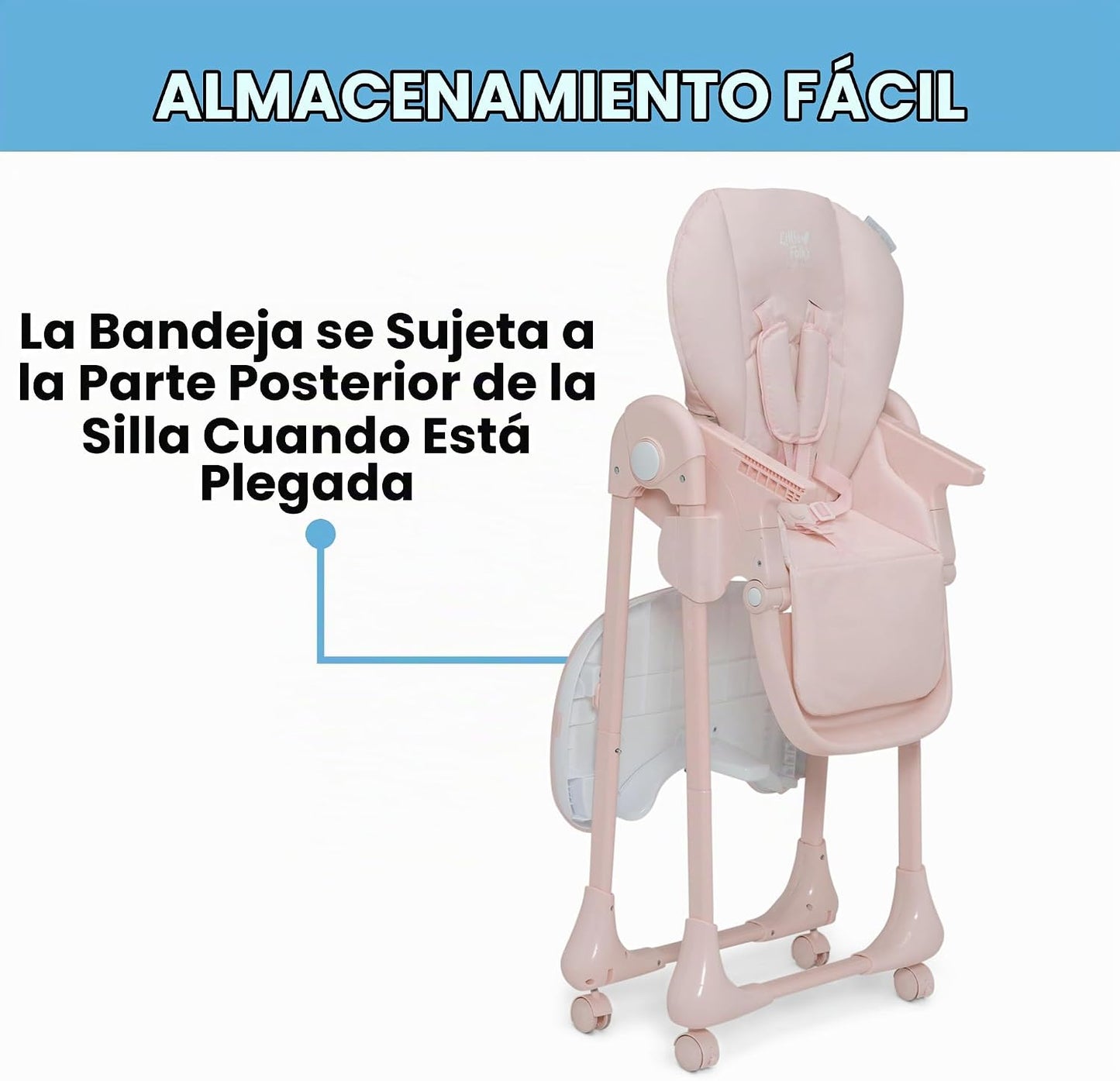Little Folks by Delta Children - Silla alta SlimFold 2 en 1 para be...