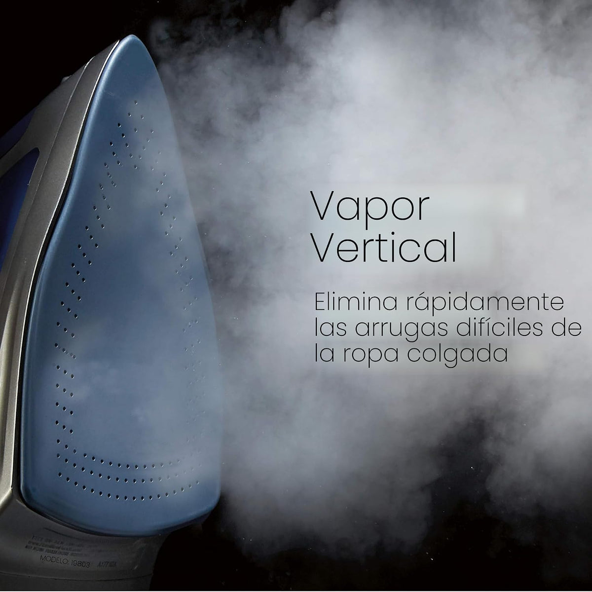 Plancha de vapor Hamilton Beach con cable retráctil, con 3 formas d...