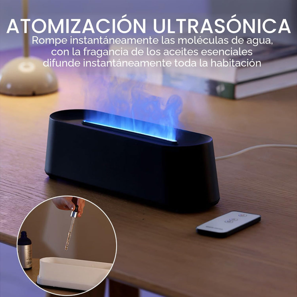 YALEDI Difusor de aceite esencial, difusor de aromaterapia con llam...