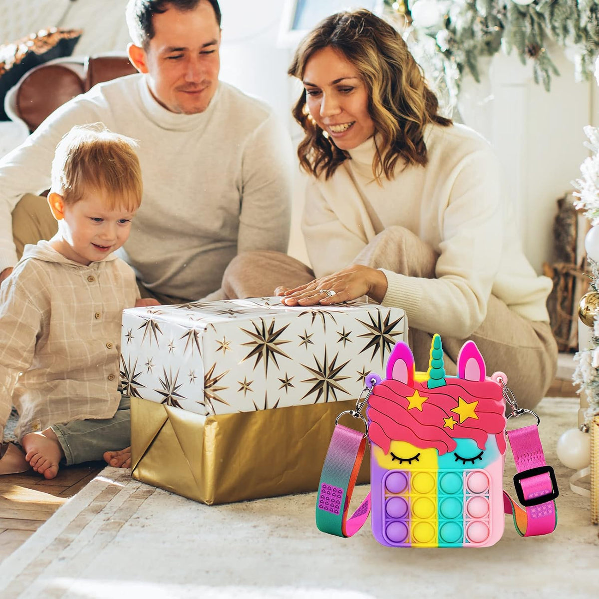 Civan Pequeño Bolso para Reventar, Bolso de Unicornio para Niñas, N...