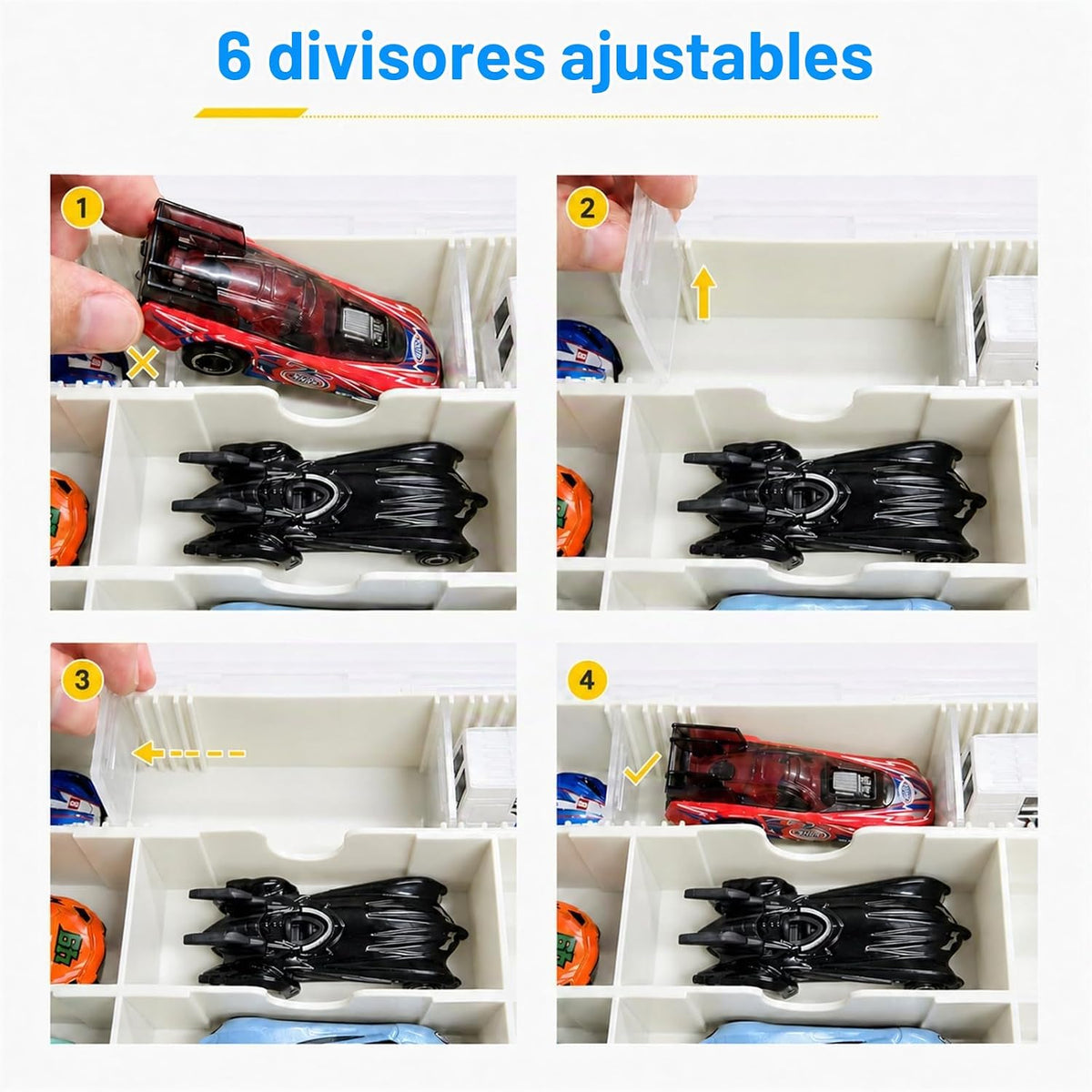 Estuche de almacenamiento Saichotoy para Hot Wheels - Estuche de ex...