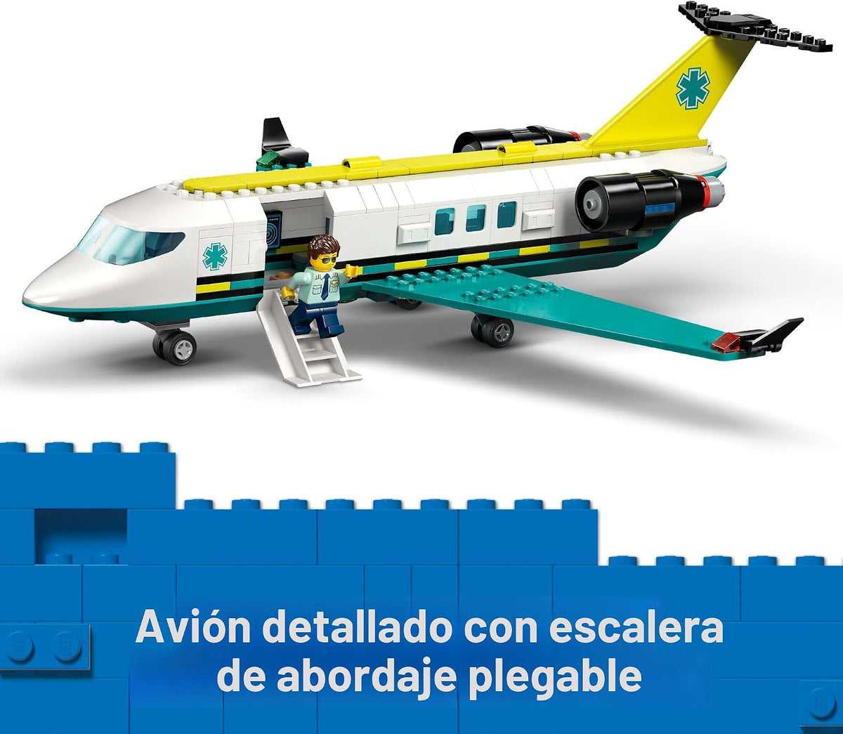LEGO City Juguete de construcción de avión de ambulancia aérea de e...