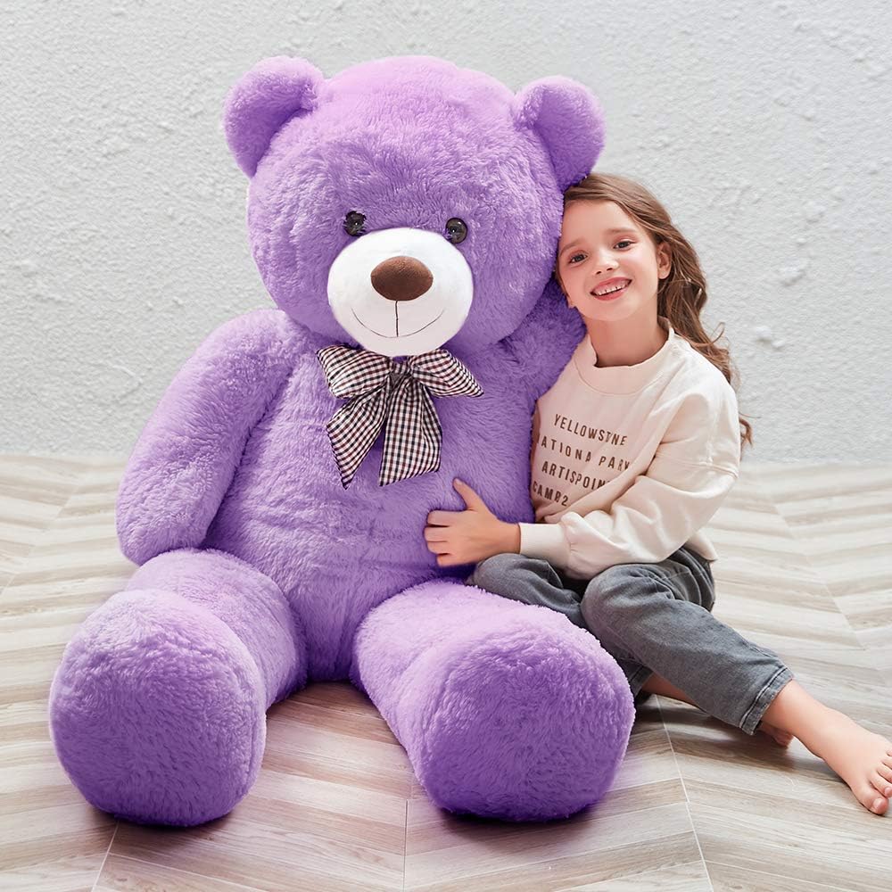 MaoGoLan - Oso de peluche morado y gigante de 55 pulgadas, animales...