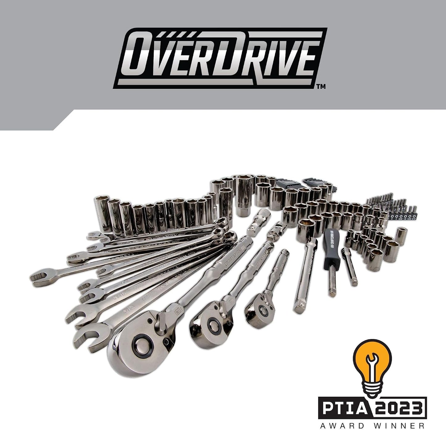 CRAFTSMAN OVERDRIVE - Juego de herramientas mecánicas de 121 piezas...