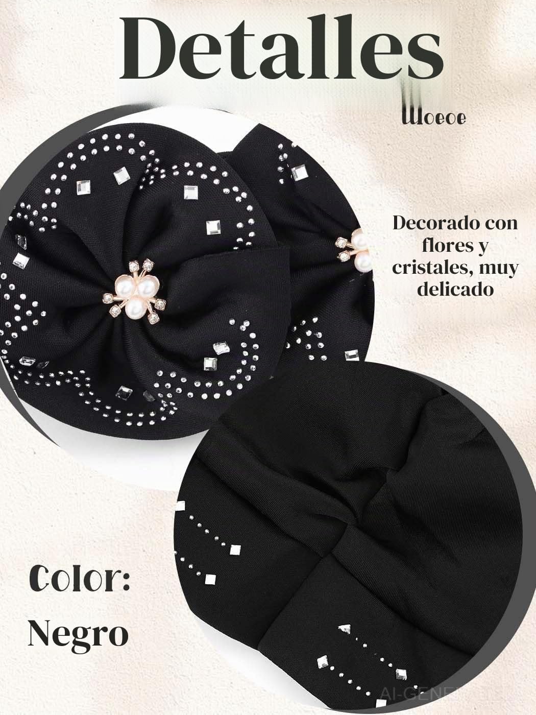 Woeoe Gorro Beanie Envolturas para la Cabeza Bufanda para la Cabeza...