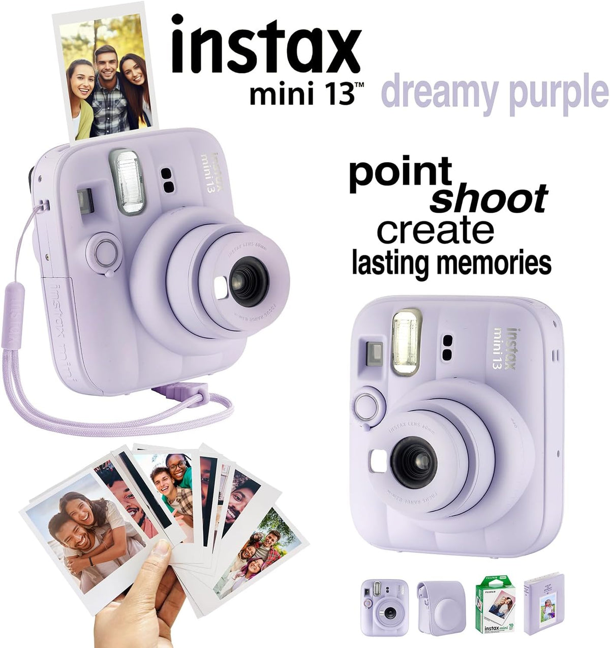 Fujifilm Instax Mini 13 Cámara Instantánea 60 Películas y Accesorio...