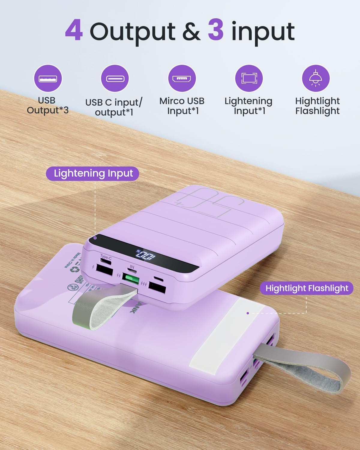 Banco portátil de la batería de carga rápida del banco 50000mAh del...