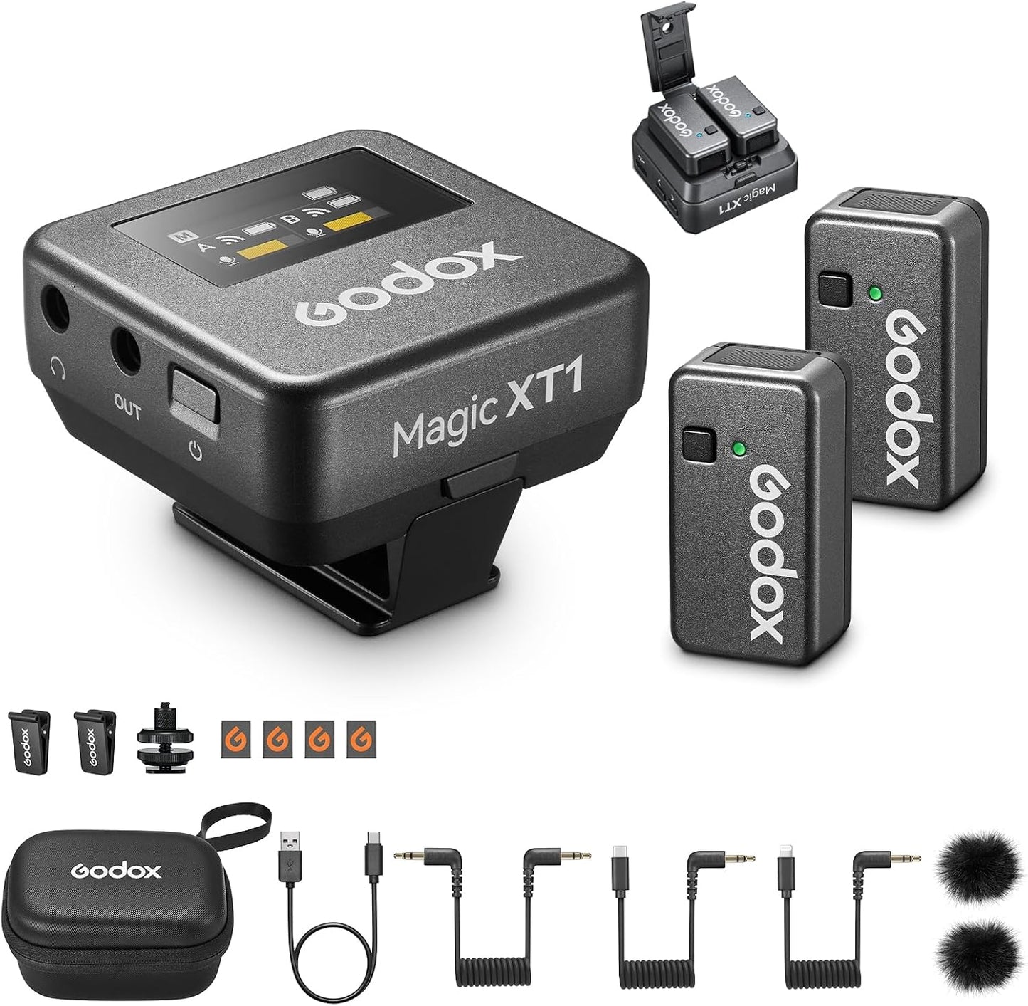 GODOX Magic XT1 - Sistema de micrófono inalámbrico Lavalier | Audio...
