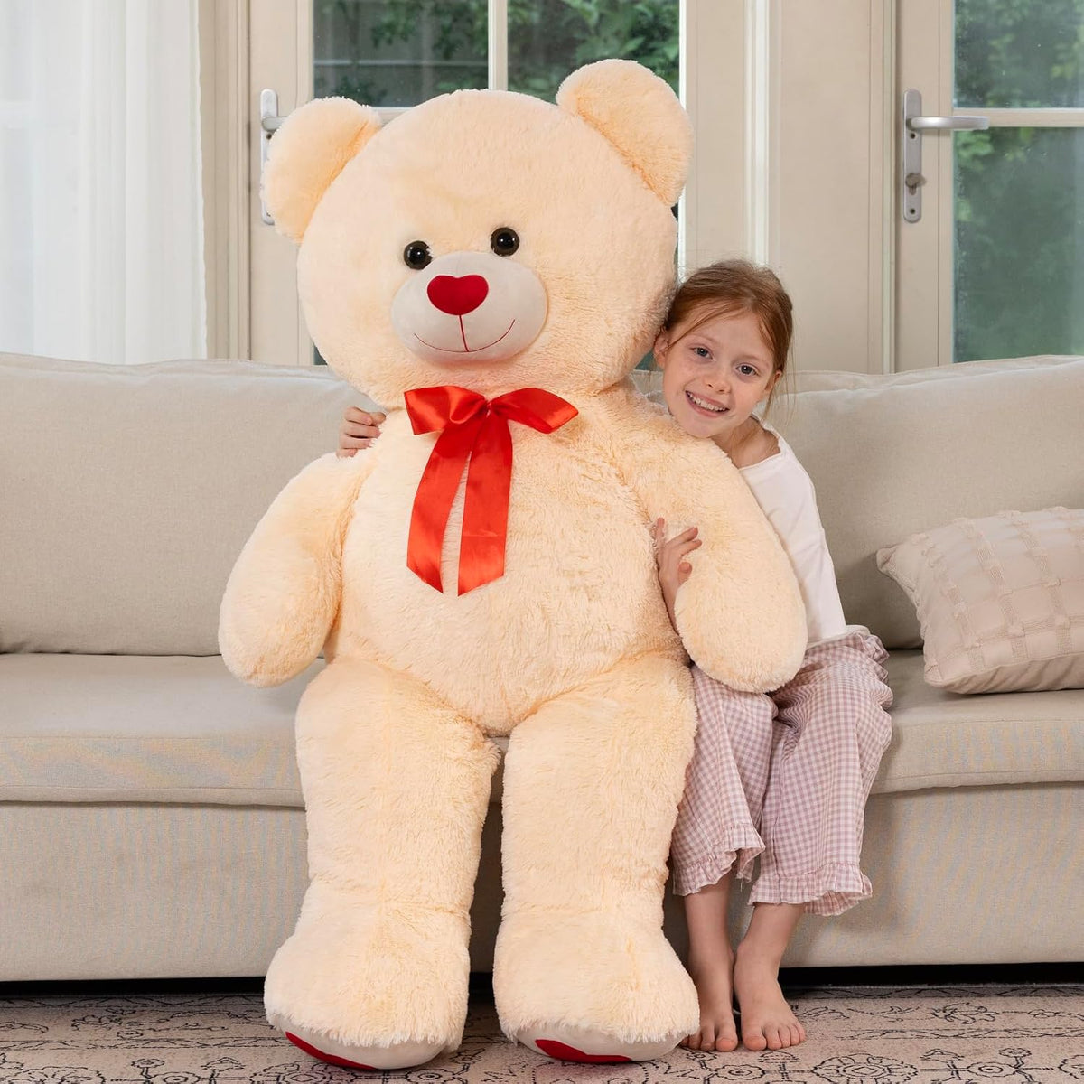 MaoGoLan Oso de peluche gigante de 47 pulgadas, animal de peluche g...