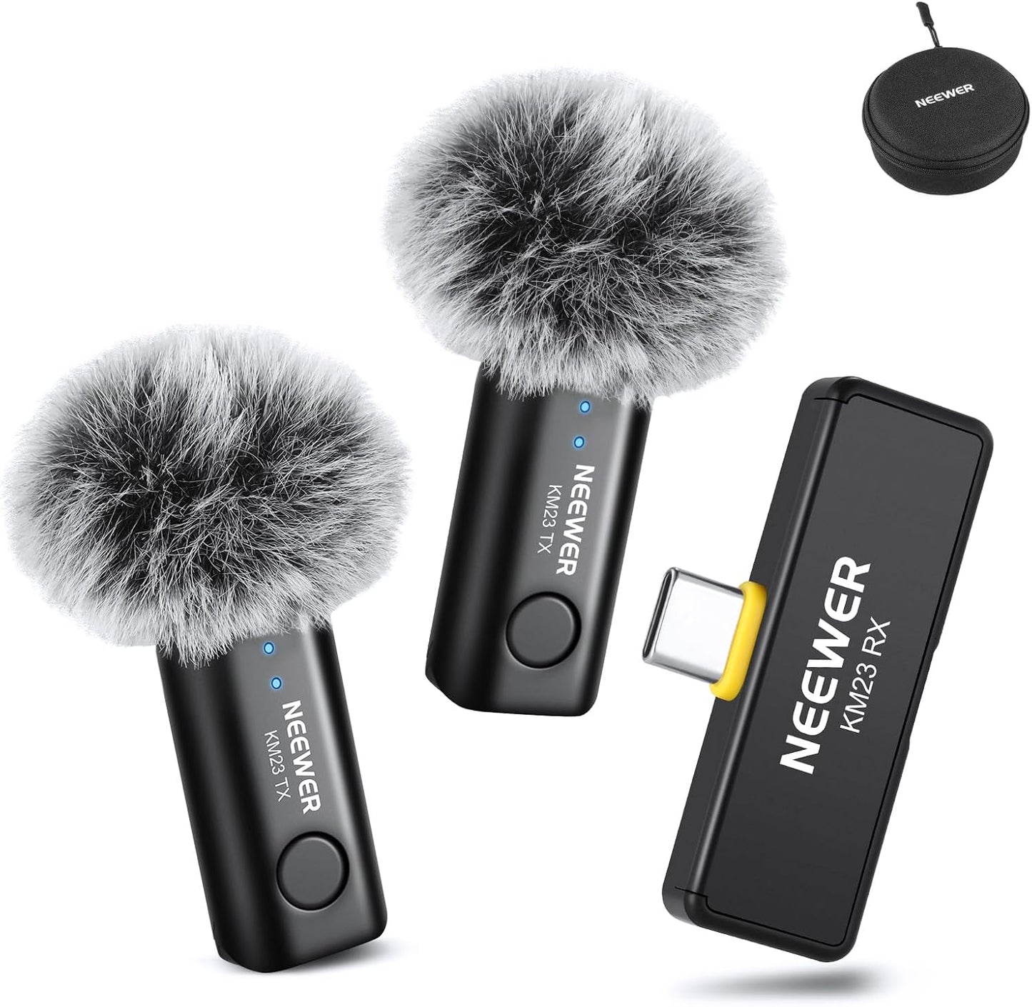 NEEWER Micrófono Lavalier Inalámbrico para iPhone Android Tablet PC...