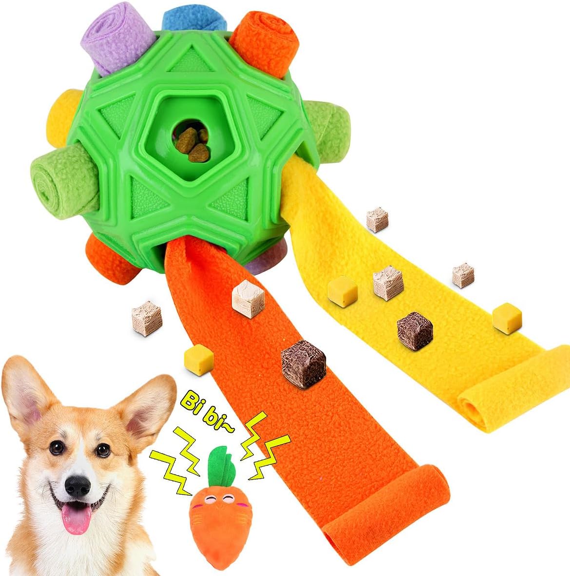 Pelota de Olfateo para Perros - Juguetes de Rompecabezas Interactiv...