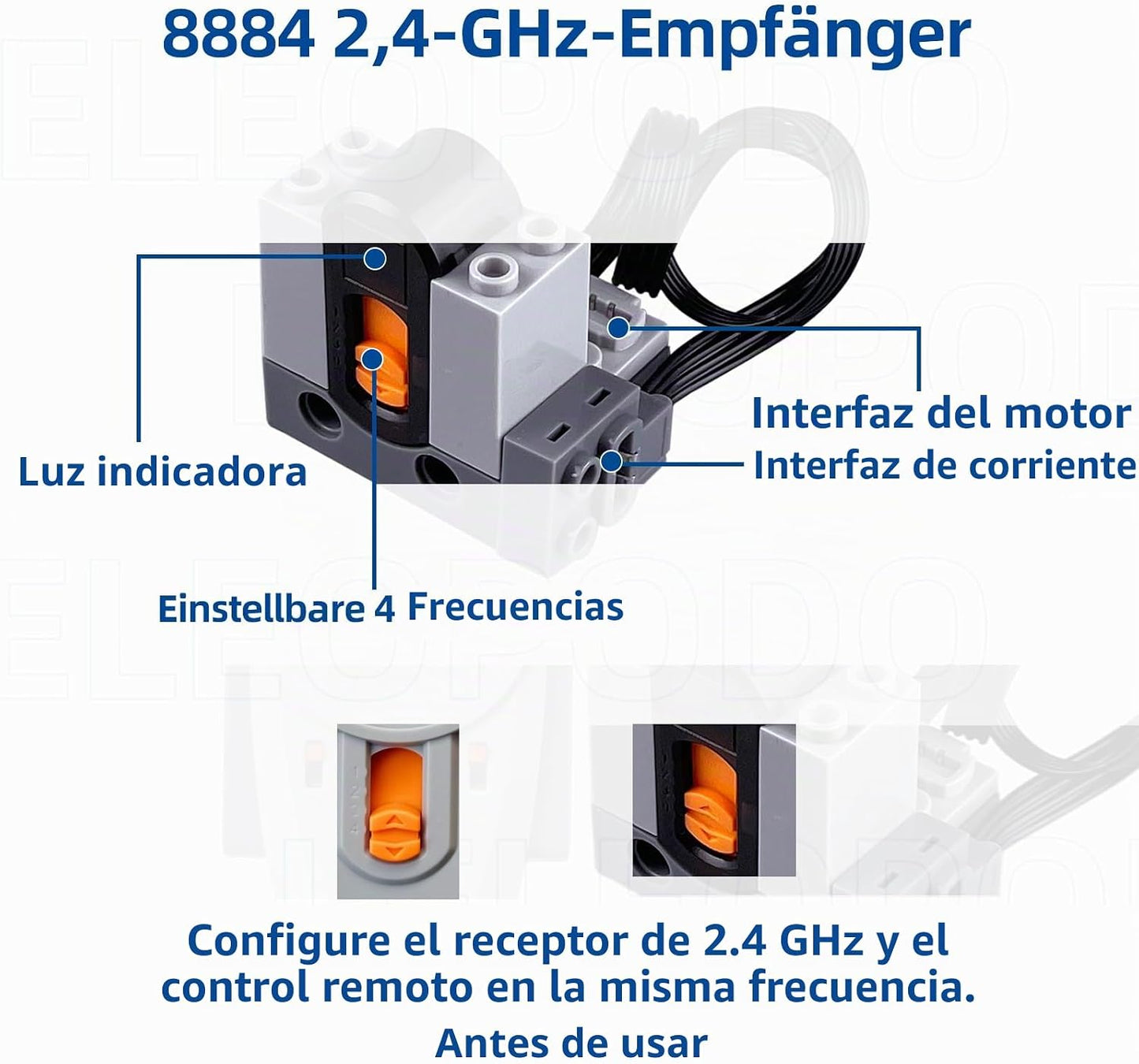 Juego de motores de función de potencia 13 en 1 compatible con ladr...
