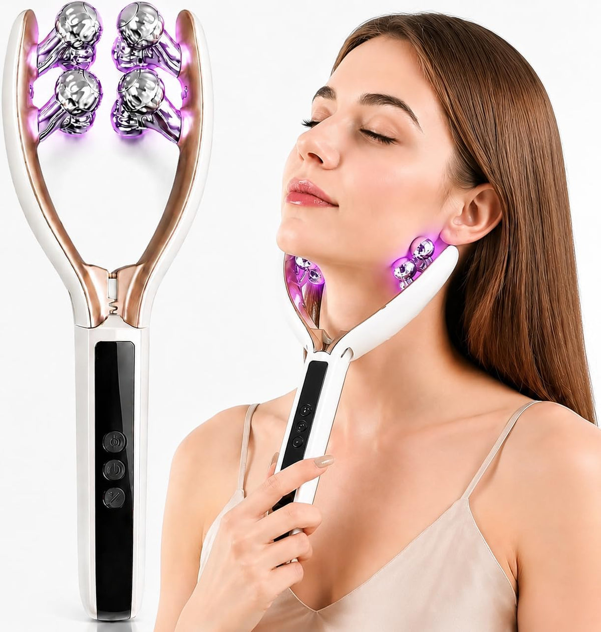 Herramienta de masajeador facial Dispositivo de microcorriente: Esc...