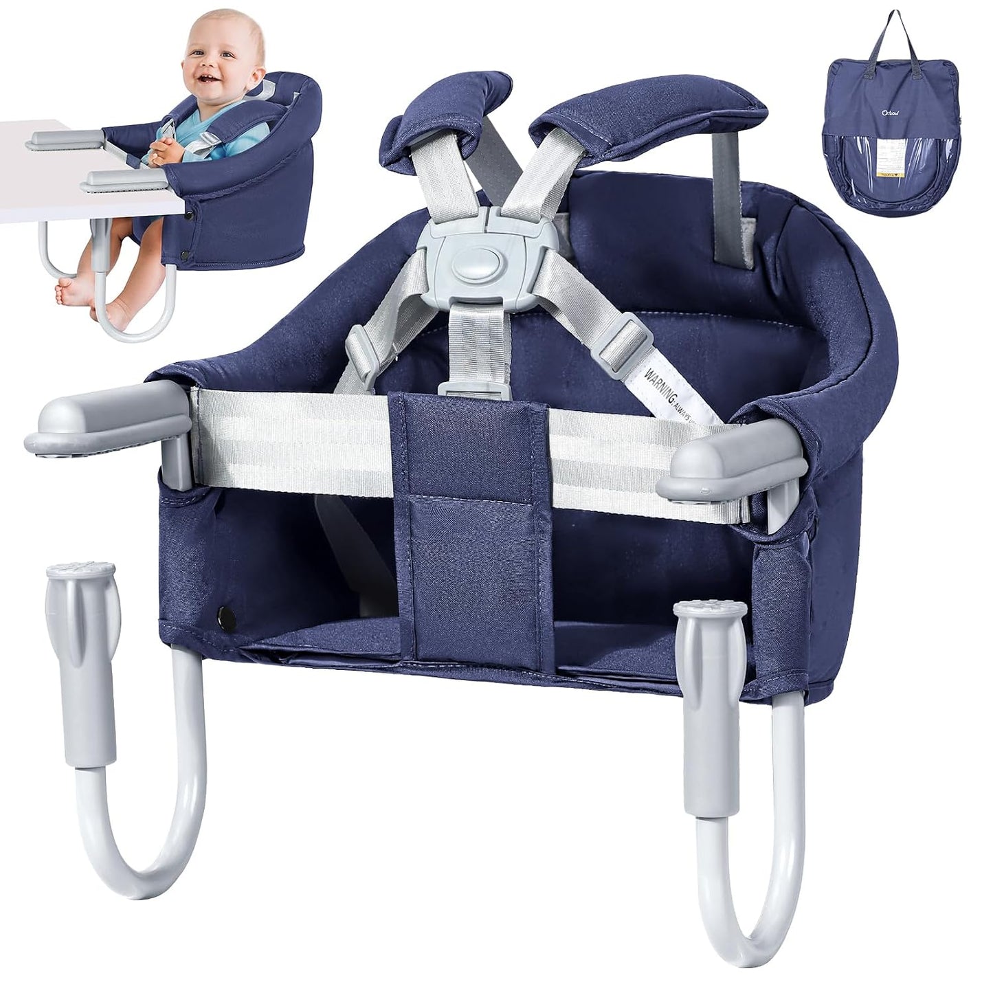 Silla alta con gancho Orzbow para bebés y niños pequeños de 6 a 36...