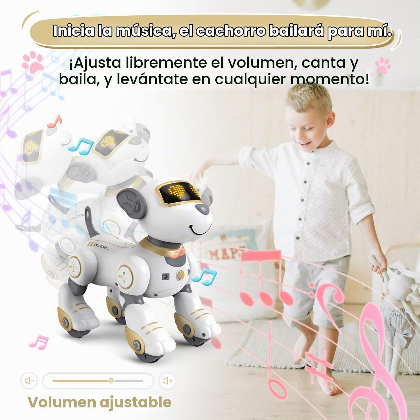 FUUY Perro Robot para Niños Perro Robot de Control Remoto Juguete d...