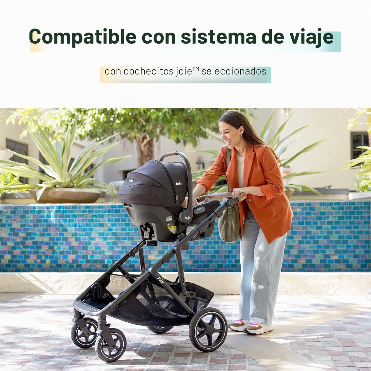 Joie Mint Latch - Asiento de automóvil para bebés sin base, liviano...