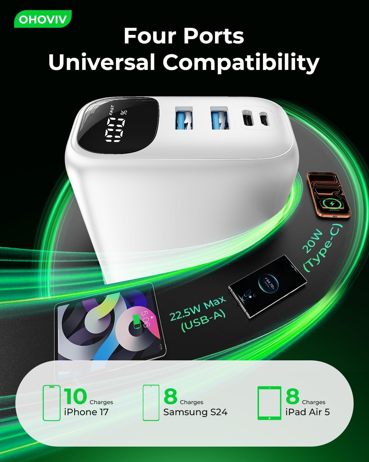 OHOVIV Cargador portátil de 50000 mAh, batería externa de carga ráp...