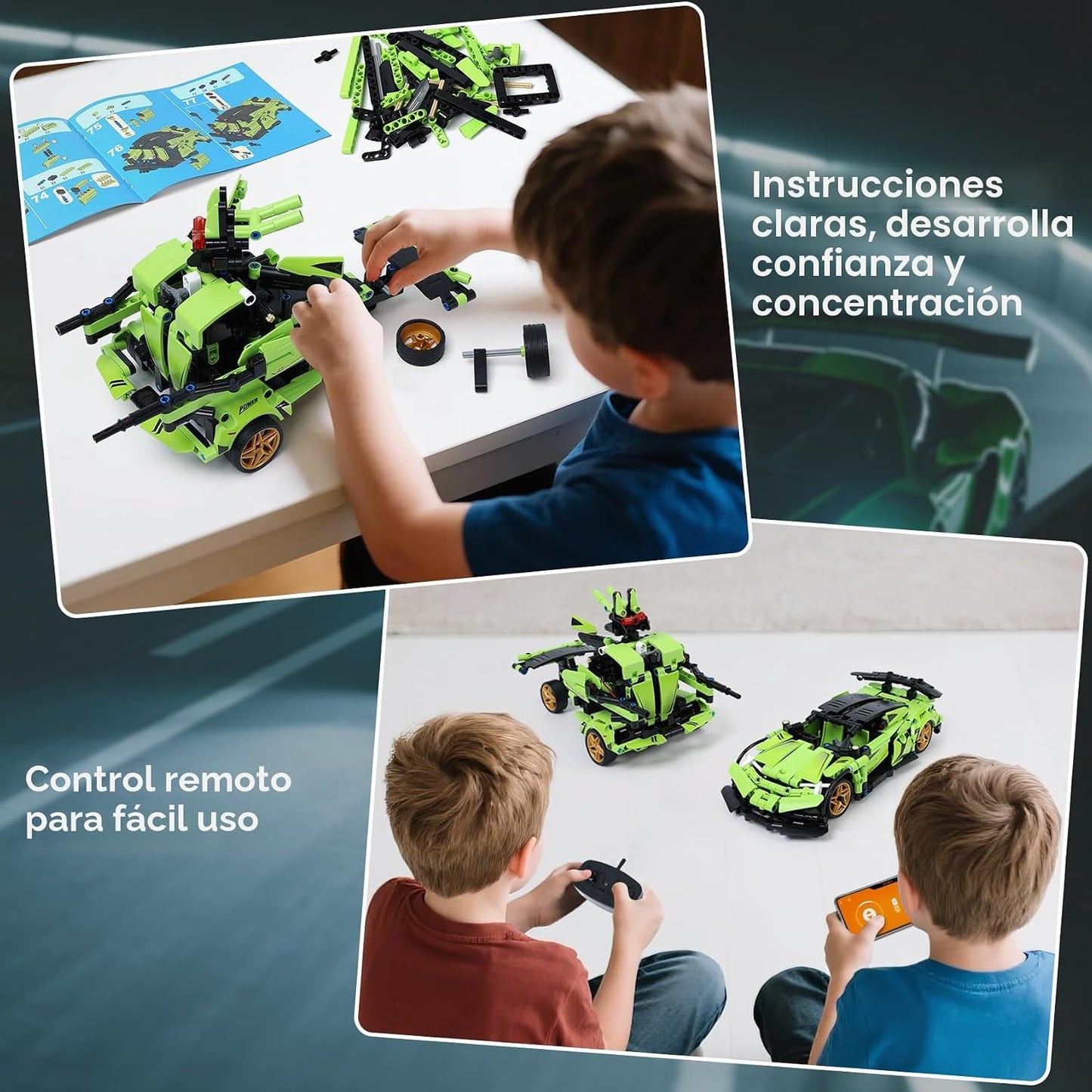 IQKidz Kit de bloques de construcción STEM para niños - Auto de car...