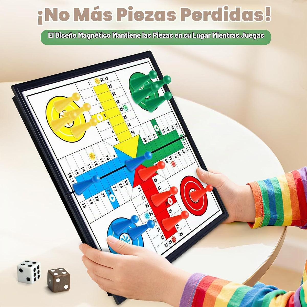 Juego de mesa magnético Ludo de viaje de 9.8 pulgadas para niños y...