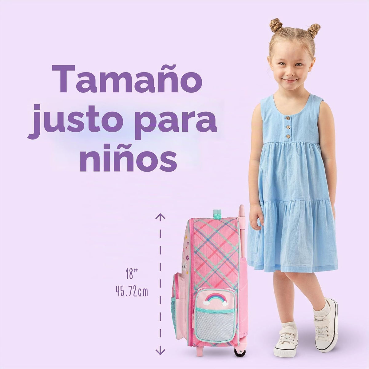 Stephen Joseph Equipaje Rodante Clásico para Niños, Equipaje para N...