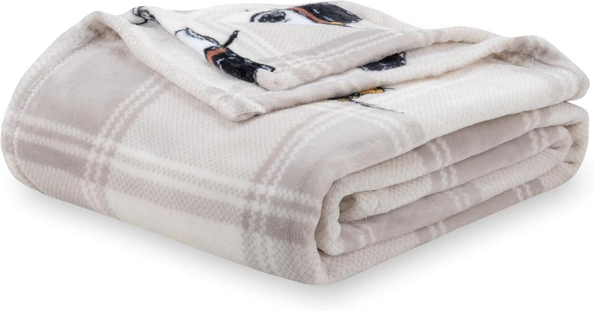 Berkshire Blanket Manta de Snoopy de Peanuts® VelvetLoft®, personaj...