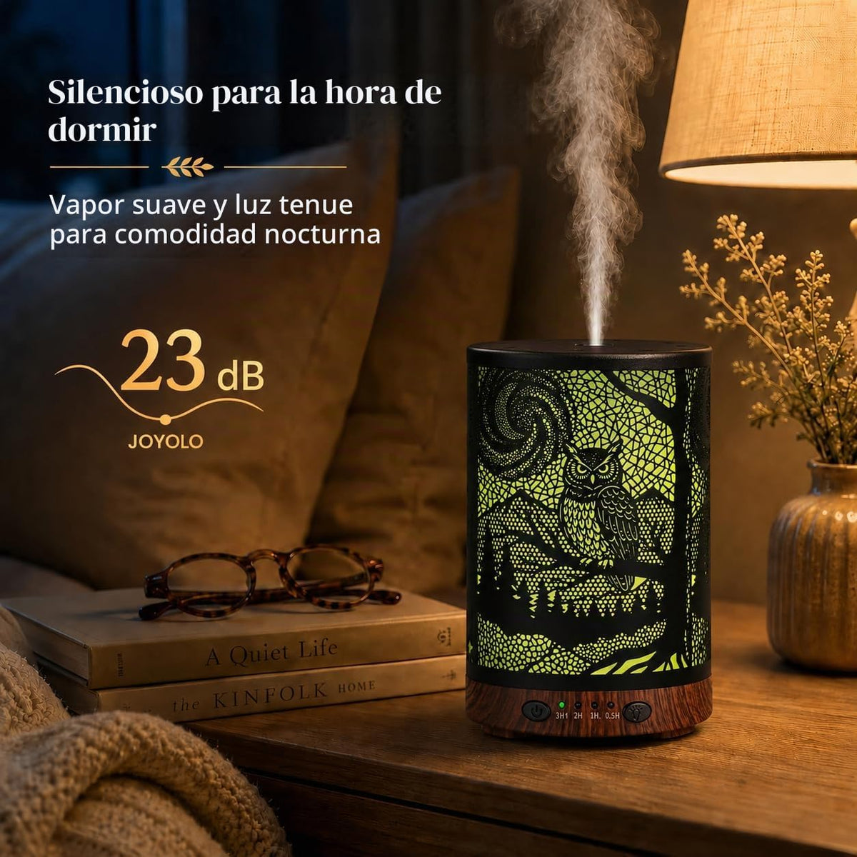 Difusor de aceite esencial, difusor de aromaterapia de 4.1 fl oz co...