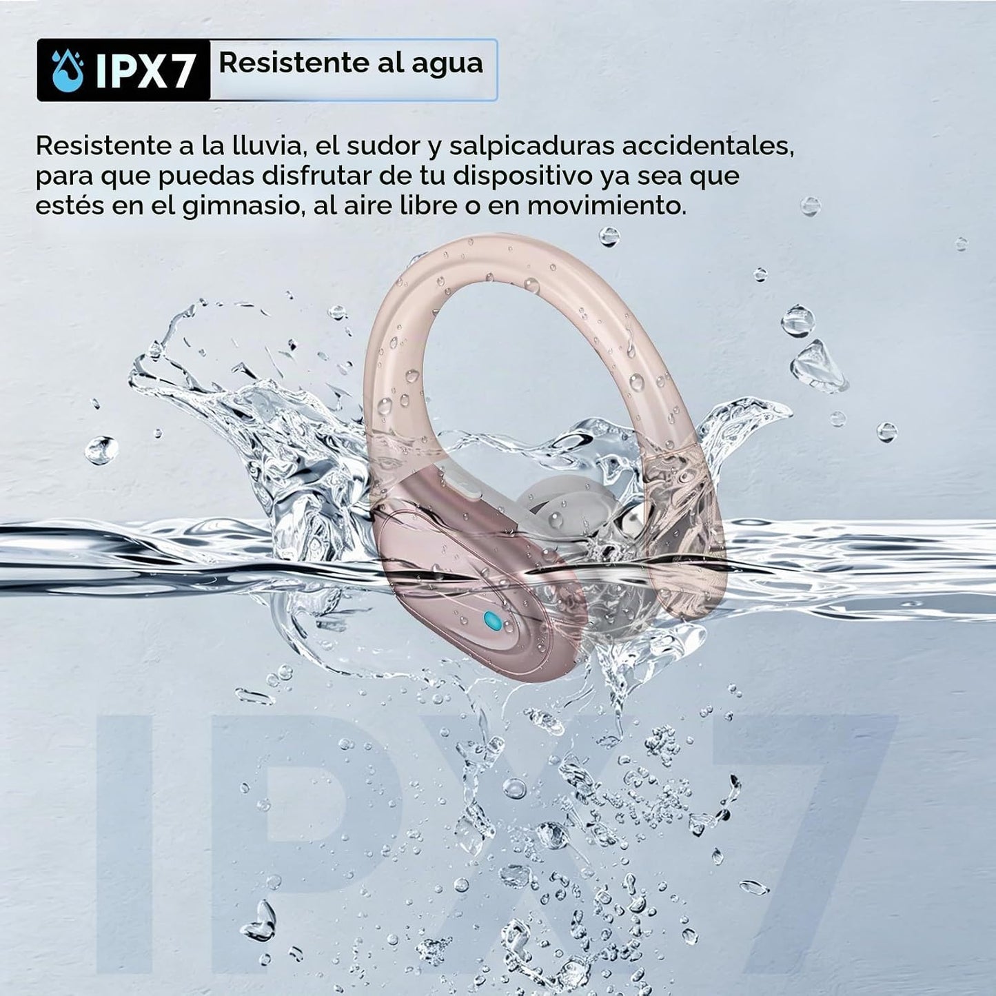 HAOYUYAN Auriculares deportivos Bluetooth inalámbricos, 80 horas de...