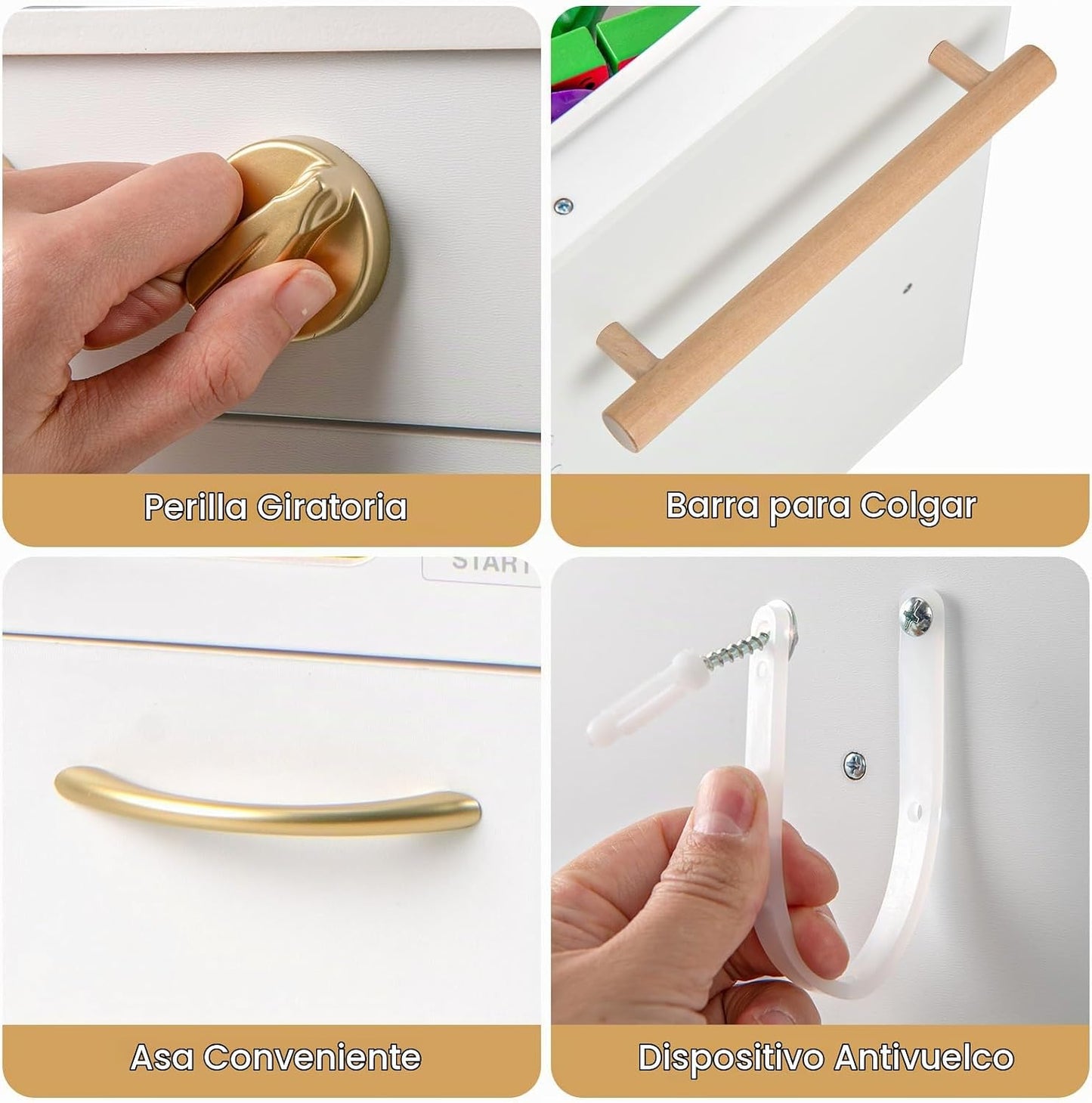 INFANS Juego de cocina para niños, juego de cocina de madera para n...