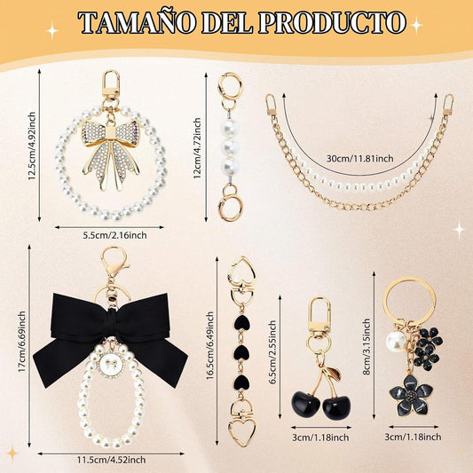Sylixonae Juego de 7 piezas de accesorios para monedero con extenso...