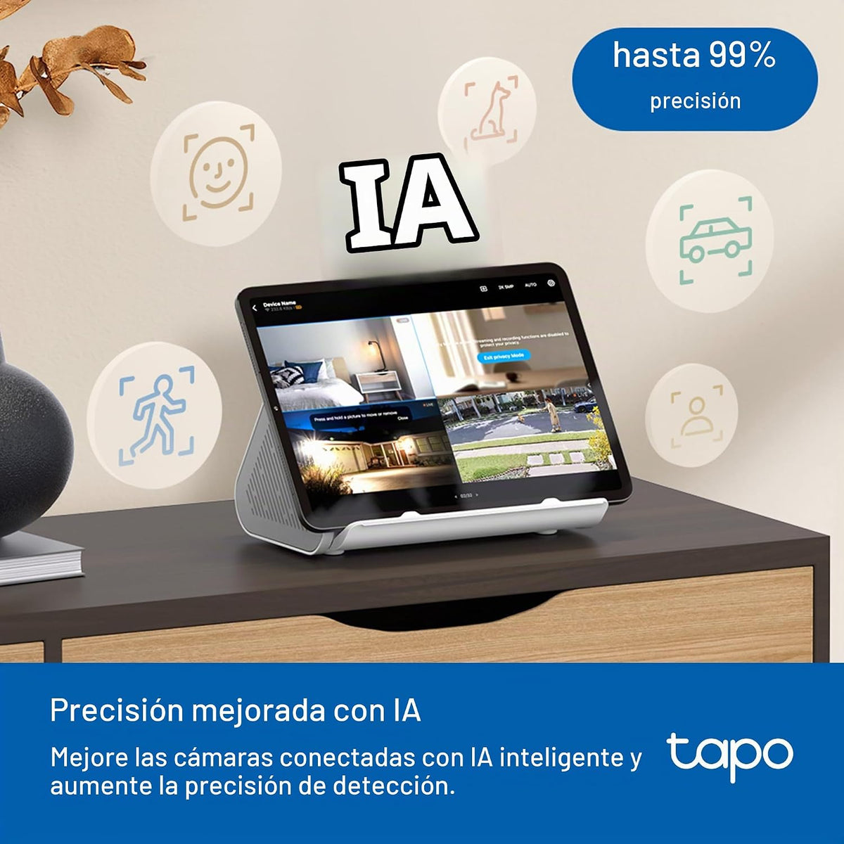 Tapo - Cámara de seguridad 4K para exteriores Pan\/Tilt C660 KIT +...