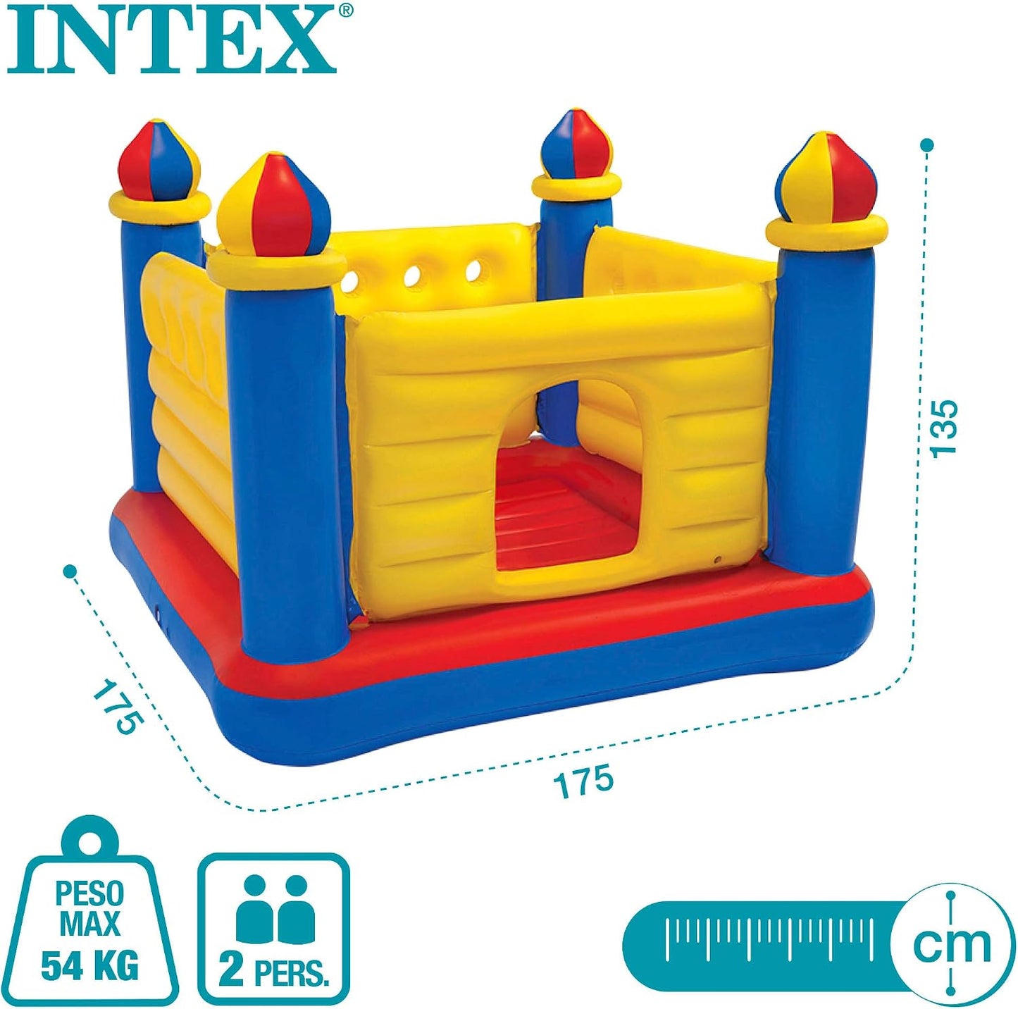 Castillo inflable saltarín Intex Jump o Lene para edades de 3-6 año...