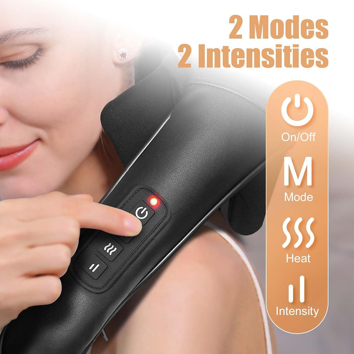 MASGRE Masajeador Shiatsu de espalda y cuello, masajeador de hombro...