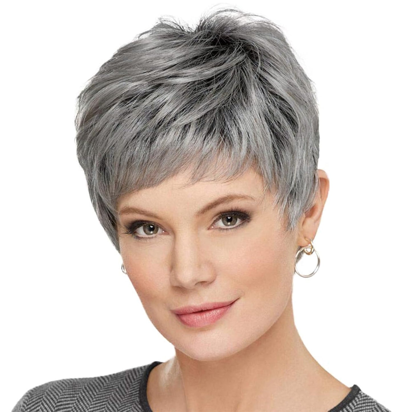 HAIRCUBE - Pelucas de cuidado fácil, pelucas de cabello humano con...