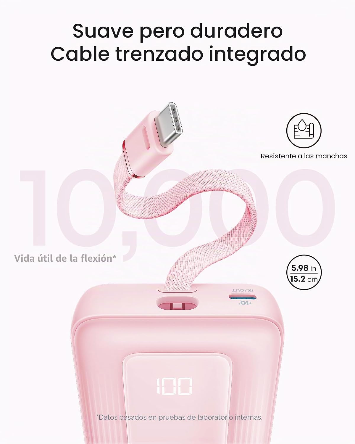 Anker Zolo Power Bank, Cargador portátil rápido de 20,000mAh 45W má...