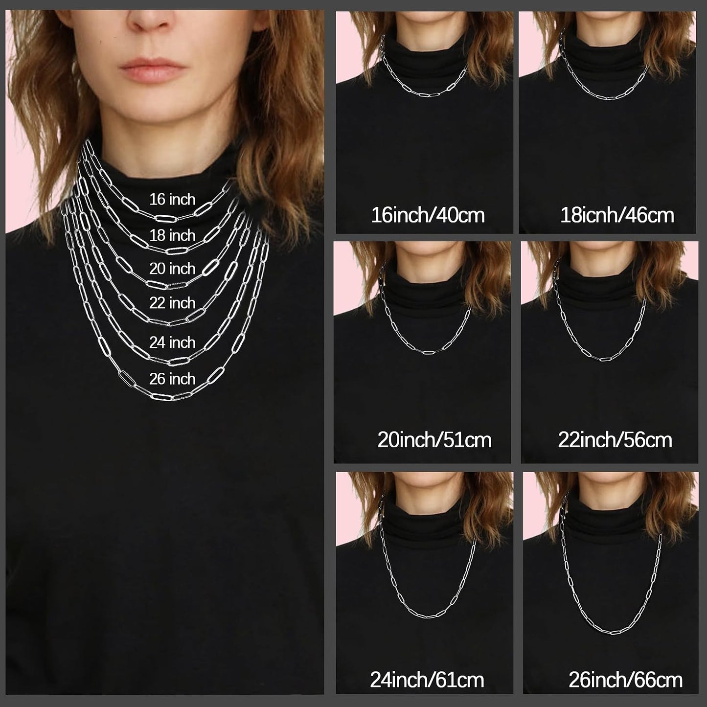 Eterjew Collar de cadena chapada en oro de 18 quilates y plata de l...