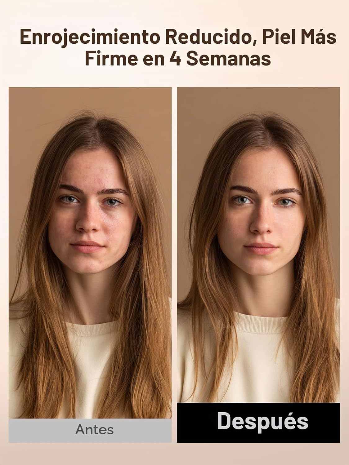 HALIDODO Terapia de luz roja para la cara, máscara facial LED de te...