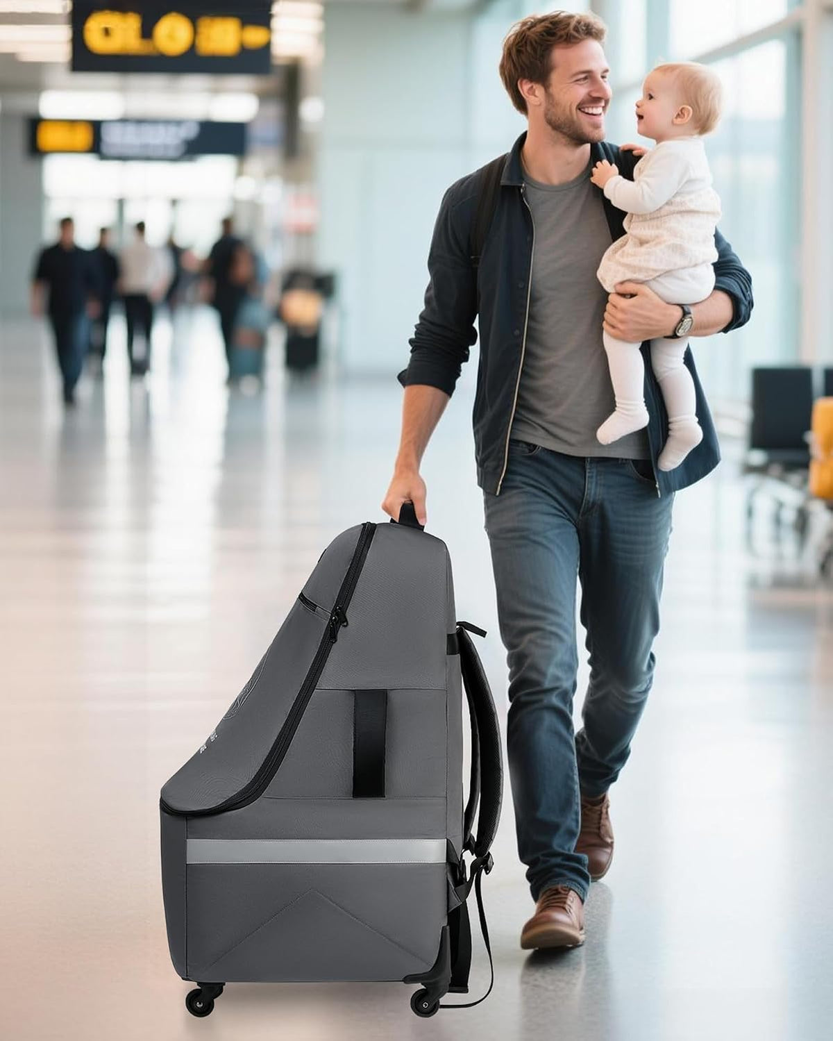 MCBD Bolsa de viaje para asiento de automóvil para avión, mochila p...